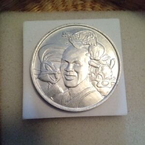 Space Jam Silver Collectible Cartoon Medallion